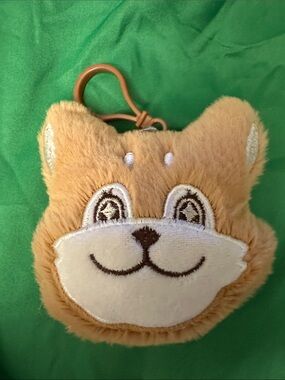 Plush dog plush Keychain - Tan